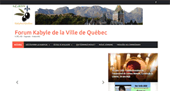 Desktop Screenshot of kabyles2quebec.com